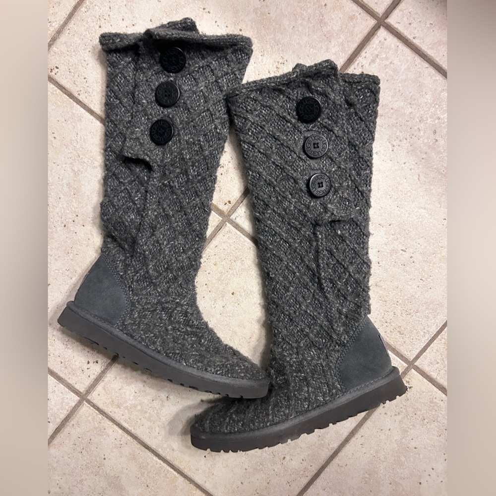 Women's Ugg Australia Cardy Knit Pull On Winter Boots